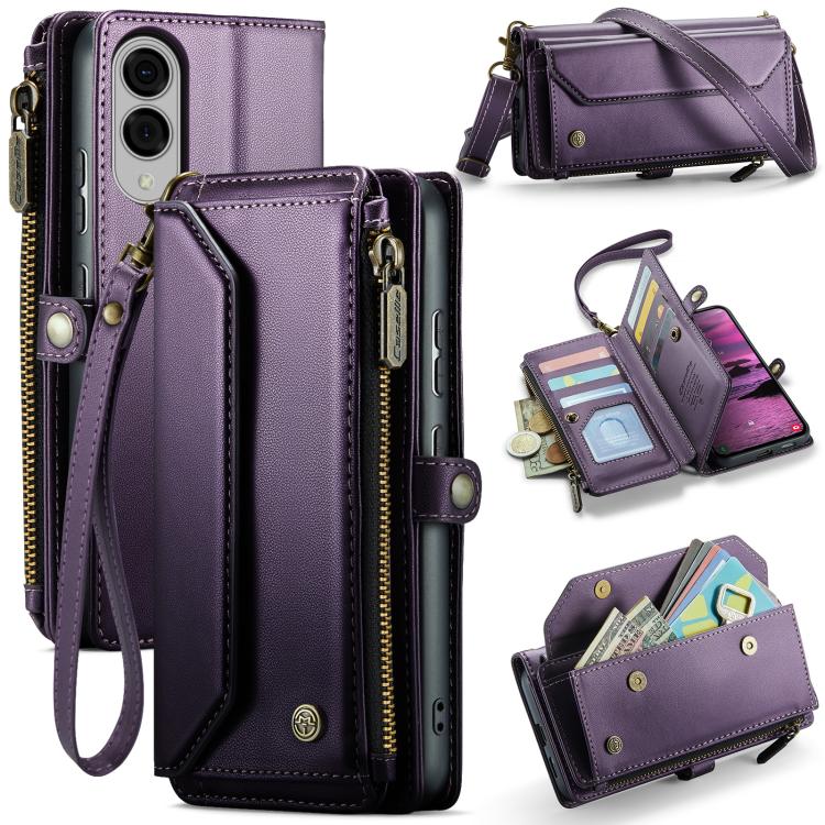CaseMe C36 Card Slots Zipper Wallet RFID Anti-theft Leather Phone Case