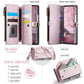 CaseMe C36 Card Slots Zipper Wallet RFID Anti-theft Leather Phone Case