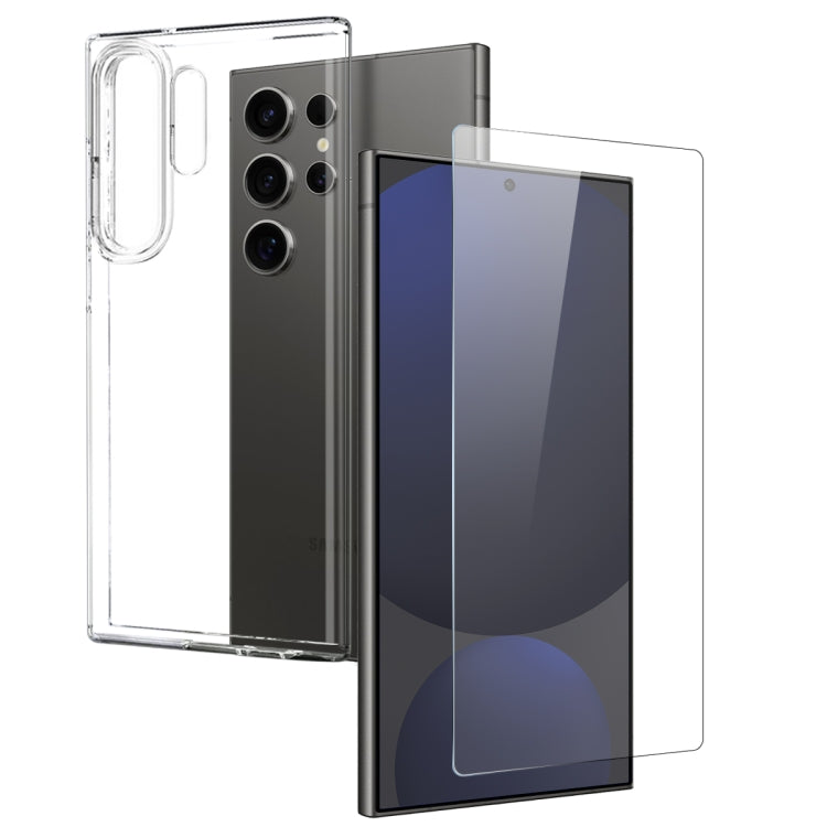 NORTHJO TPU Case with Screen Film, Support Fingerprint Unlock, For Samsung Galaxy S25 Edge 5G, For Samsung Galaxy S25 5G, For Samsung Galaxy S25+ 5G, For Samsung Galaxy S25 Ultra 5G, For Samsung Galaxy S24 Ultra 5G, For Samsung Galaxy S24+ 5G����������...