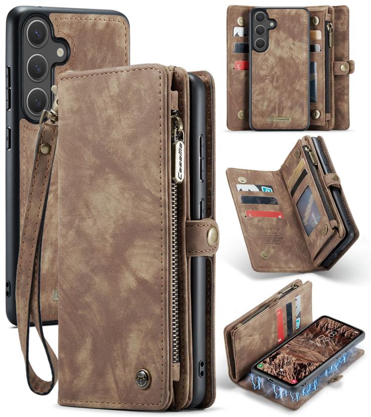 CaseMe 008 Detachable Multifunctional Leather Phone Case, For Samsung Galaxy Z Fold7, For Samsung Galaxy S25 Edge 5G, For Samsung Galaxy A56, For Samsung Galaxy A36, For Samsung Galaxy S25 5G, For Samsung Galaxy S25+ 5G, For Samsung Galaxy S25 Ultra 5G...
