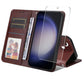 ENKAY Card Wallet Calf Texture Leather Phone Case with Screen Film