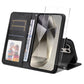 ENKAY Card Wallet Calf Texture Leather Phone Case with Screen Film