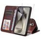 ENKAY Card Wallet Calf Texture Leather Phone Case with Screen Film