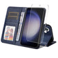 ENKAY Card Wallet Calf Texture Leather Phone Case with Screen Film
