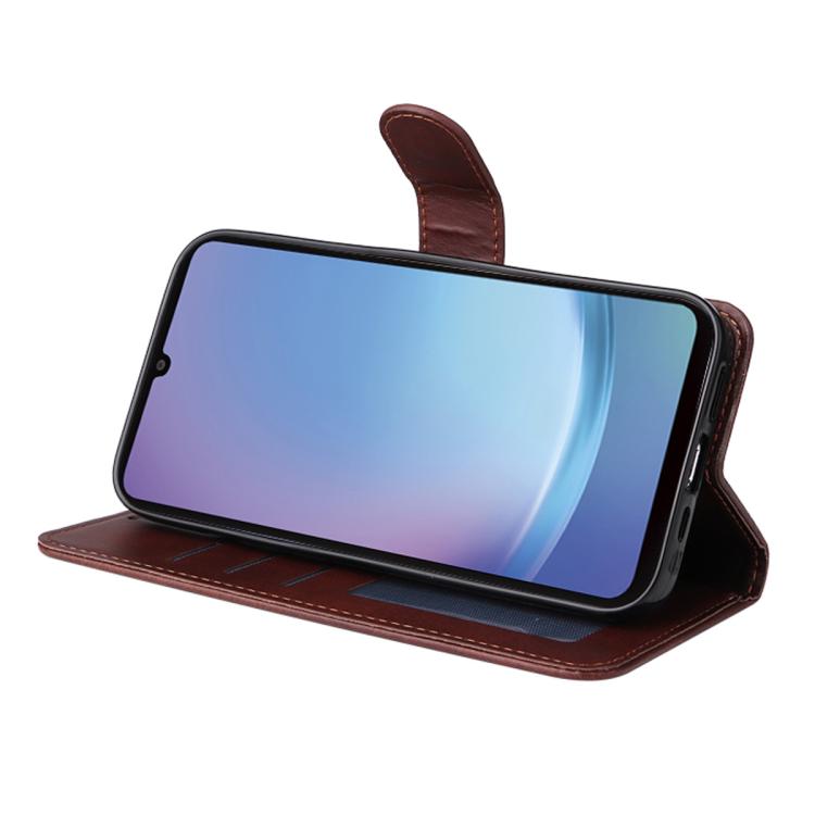 ENKAY Card Wallet Calf Texture Leather Phone Case with Screen Film