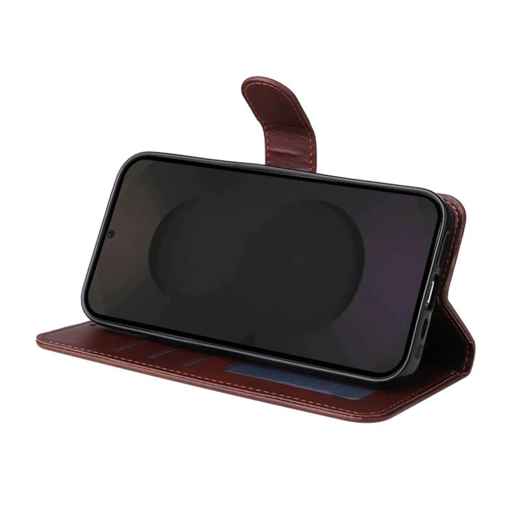 ENKAY Card Wallet Calf Texture Leather Phone Case with Screen Film