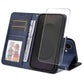 ENKAY Card Wallet Calf Texture Leather Phone Case with Screen Film