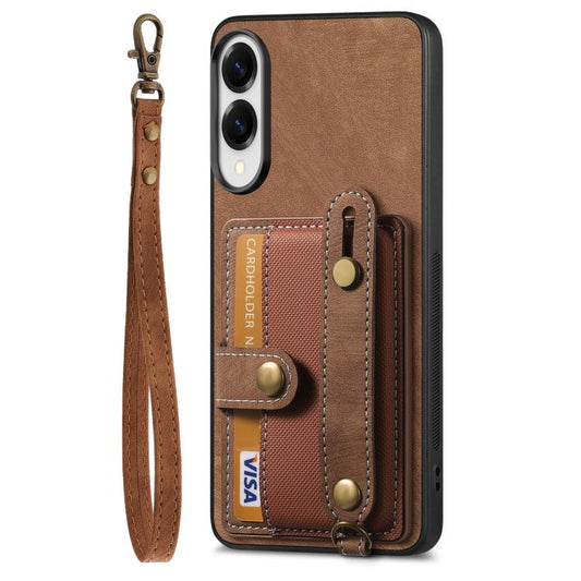 Retro Cross Wristband Wallet Leather Back Phone Case, For Samsung Galaxy S25 Edge 5G, For Samsung Galaxy A56 5G, For Samsung Galaxy A36, For Samsung Galaxy S25 5G, For Samsung Galaxy S25+ 5G, For Samsung Galaxy S25 Ultra 5G