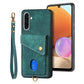 Retro Card Wallet Fold Leather Phone Case with Strap