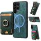 Retro Splitable Magnetic Stand Card Bag Leather Phone Case