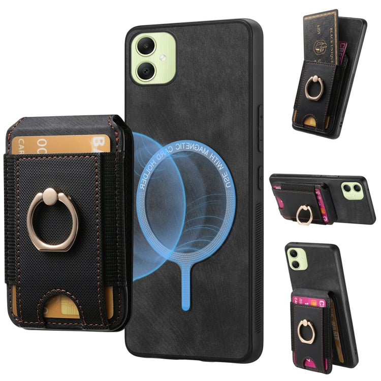 Retro Splitable Magnetic Stand Card Bag Leather Phone Case