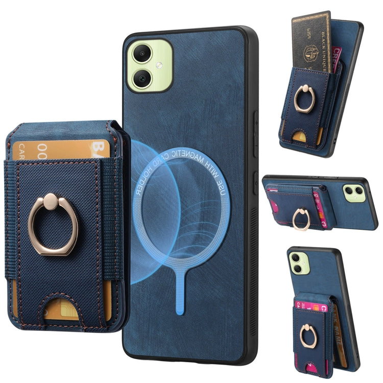 Retro Splitable Magnetic Stand Card Bag Leather Phone Case