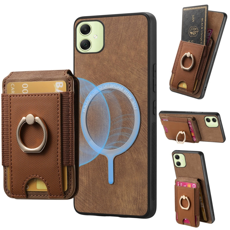 Retro Splitable Magnetic Stand Card Bag Leather Phone Case