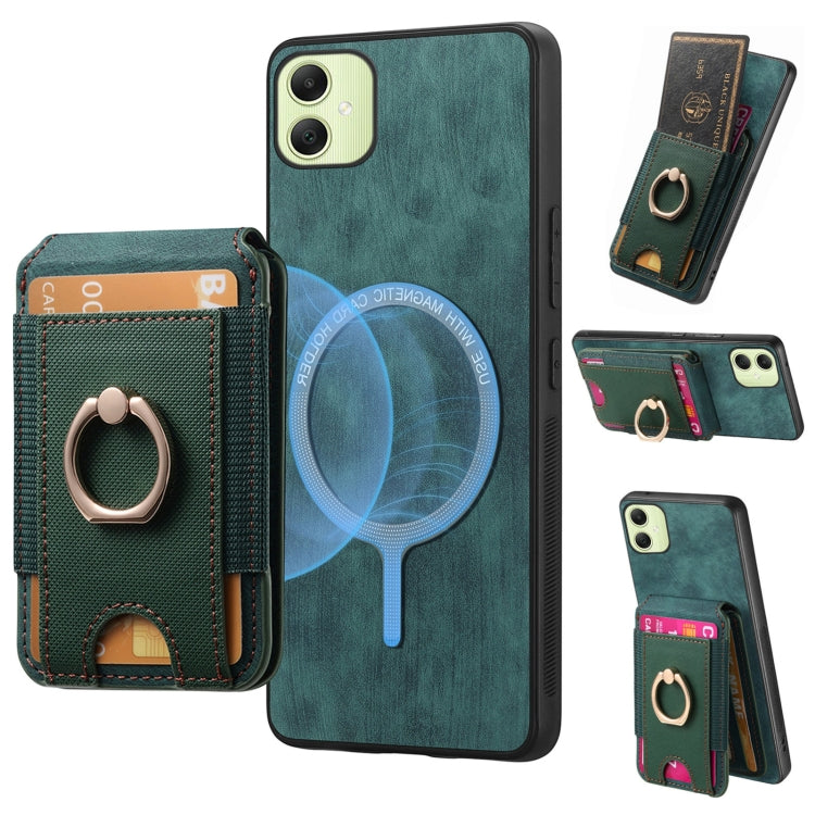 Retro Splitable Magnetic Stand Card Bag Leather Phone Case