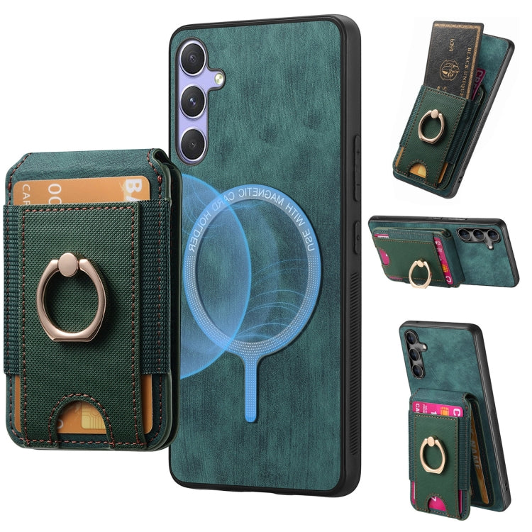 Retro Splitable Magnetic Stand Card Bag Leather Phone Case