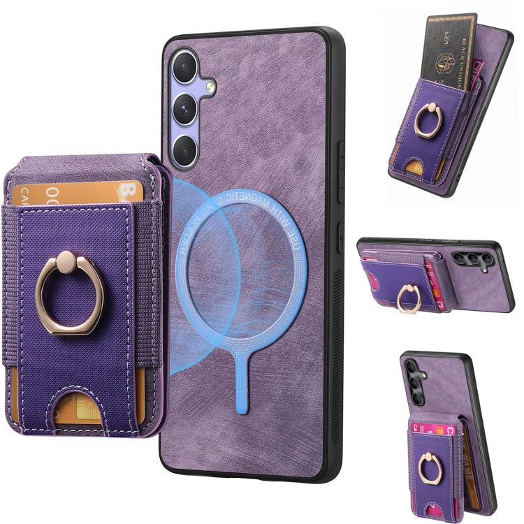Retro Splitable Magnetic Stand Card Bag Leather Phone Case