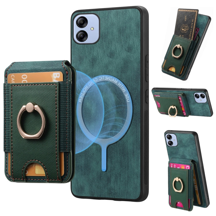 Retro Splitable Magnetic Stand Card Bag Leather Phone Case