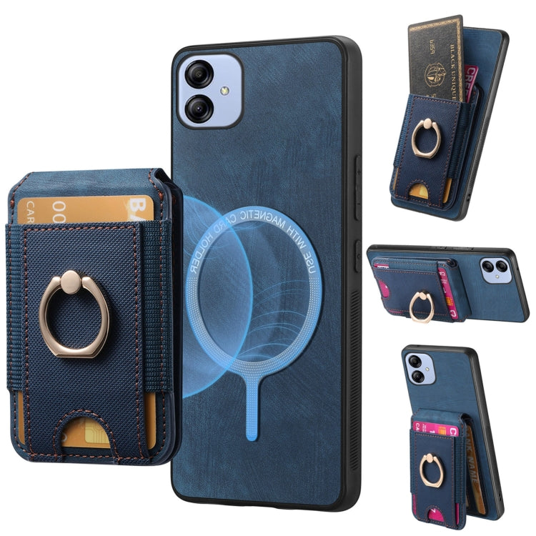 Retro Splitable Magnetic Stand Card Bag Leather Phone Case