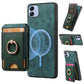 Retro Splitable Magnetic Stand Card Bag Leather Phone Case