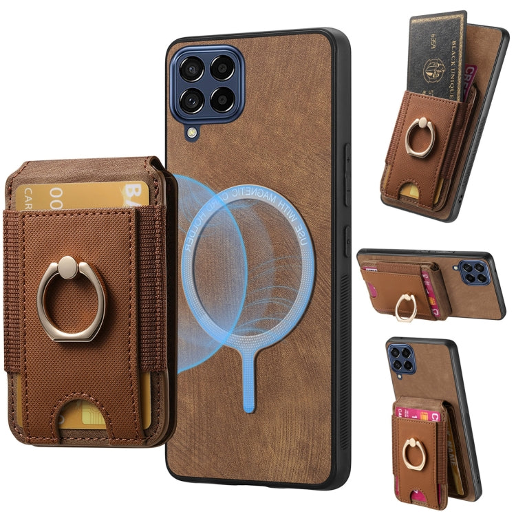 Retro Splitable Magnetic Stand Card Bag Leather Phone Case