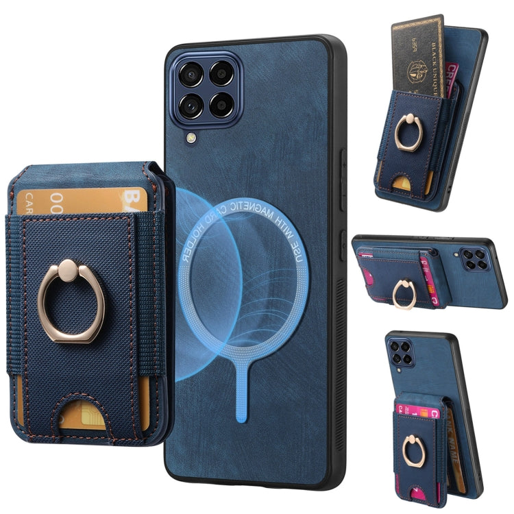 Retro Splitable Magnetic Stand Card Bag Leather Phone Case