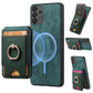 Retro Splitable Magnetic Stand Card Bag Leather Phone Case