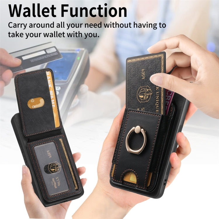 Retro Splitable Magnetic Stand Card Bag Leather Phone Case