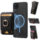Retro Splitable Magnetic Stand Card Bag Leather Phone Case