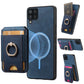 Retro Splitable Magnetic Stand Card Bag Leather Phone Case