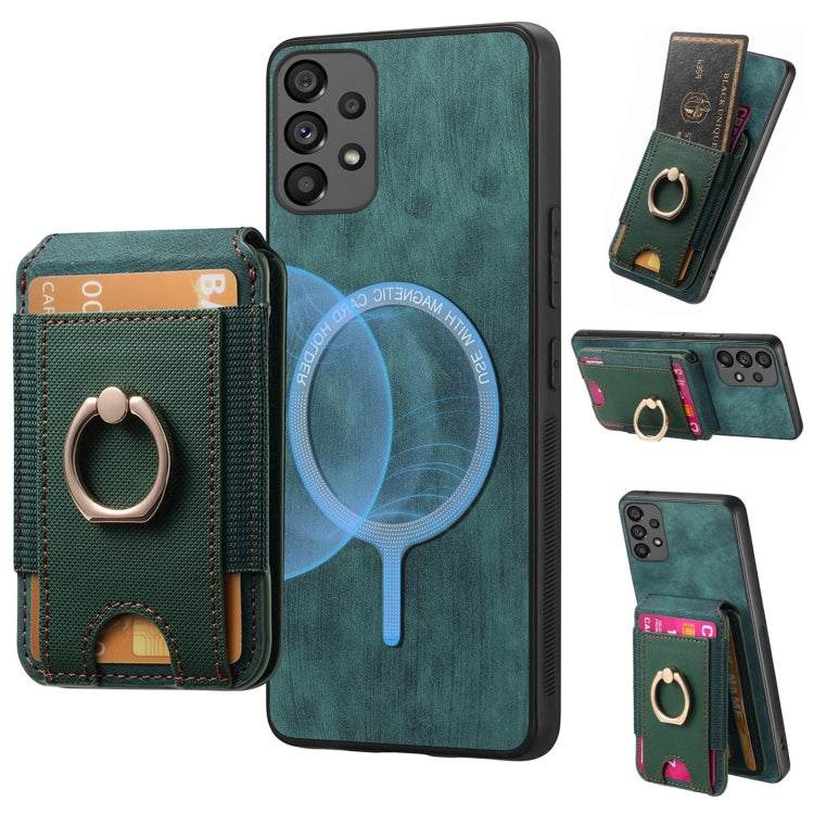 Retro Splitable Magnetic Stand Card Bag Leather Phone Case