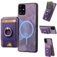 Retro Splitable Magnetic Stand Card Bag Leather Phone Case