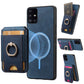 Retro Splitable Magnetic Stand Card Bag Leather Phone Case