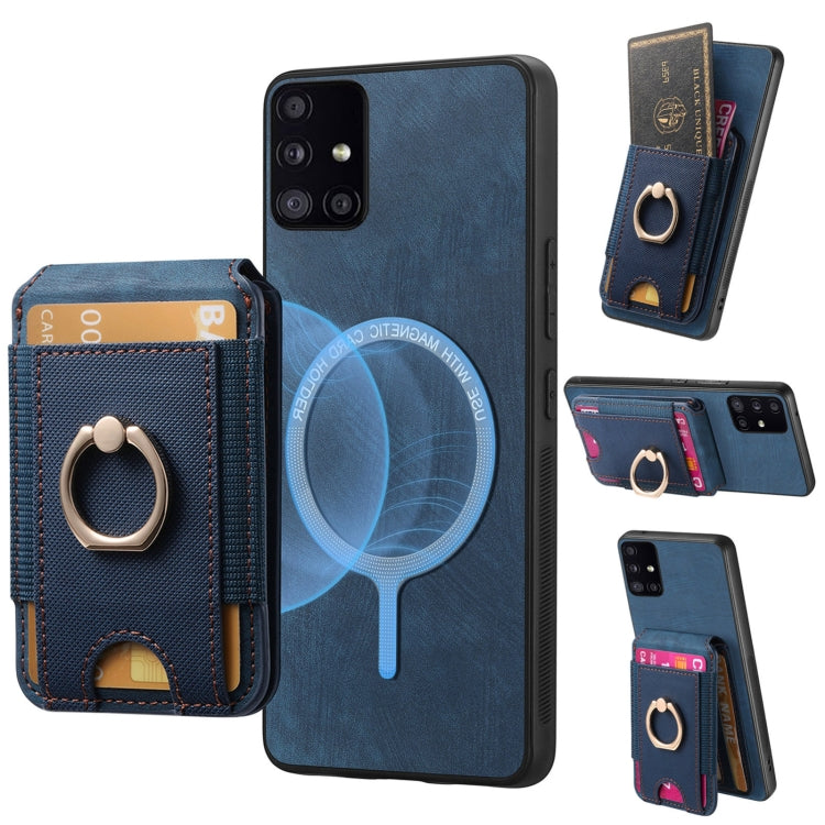 Retro Splitable Magnetic Stand Card Bag Leather Phone Case
