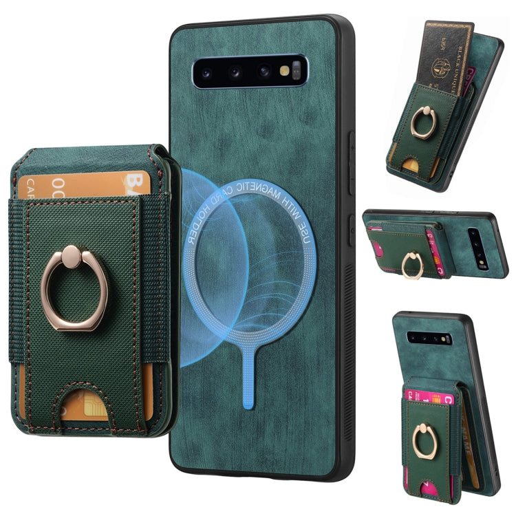 Retro Splitable Magnetic Stand Card Bag Leather Phone Case