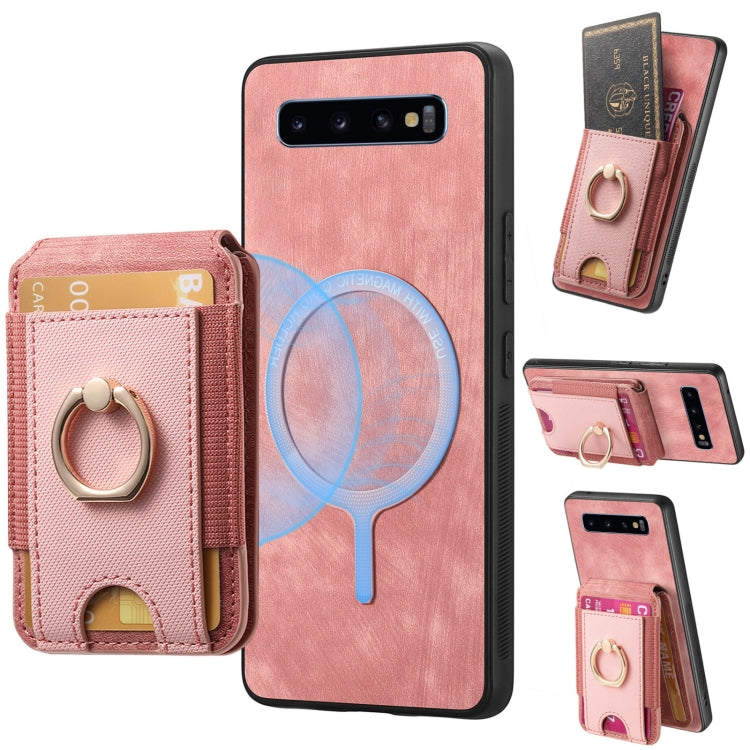 Retro Splitable Magnetic Stand Card Bag Leather Phone Case
