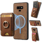 Retro Splitable Magnetic Stand Card Bag Leather Phone Case
