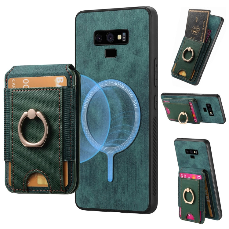 Retro Splitable Magnetic Stand Card Bag Leather Phone Case
