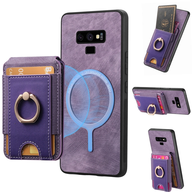 Retro Splitable Magnetic Stand Card Bag Leather Phone Case