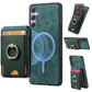 Retro Splitable Magnetic Stand Card Bag Leather Phone Case