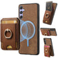Retro Splitable Magnetic Stand Card Bag Leather Phone Case