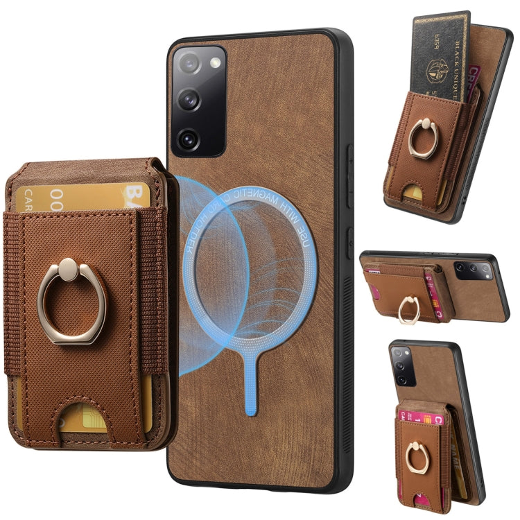 Retro Splitable Magnetic Stand Card Bag Leather Phone Case