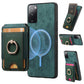 Retro Splitable Magnetic Stand Card Bag Leather Phone Case