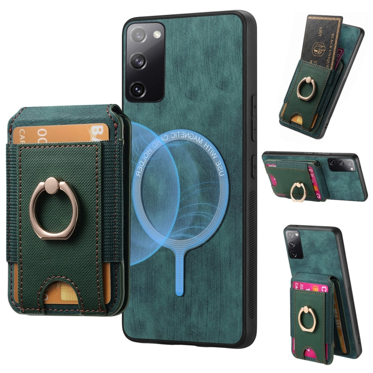 Retro Splitable Magnetic Stand Card Bag Leather Phone Case