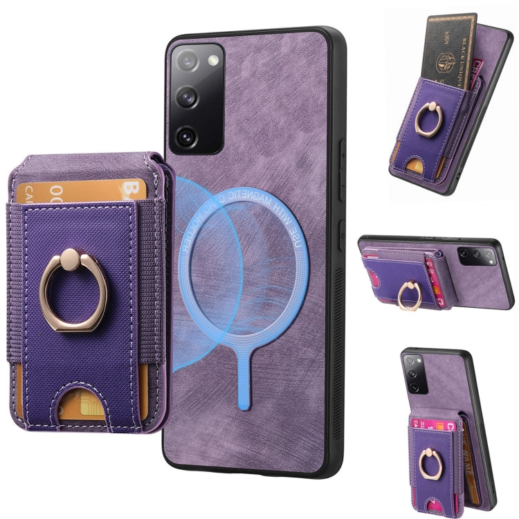 Retro Splitable Magnetic Stand Card Bag Leather Phone Case