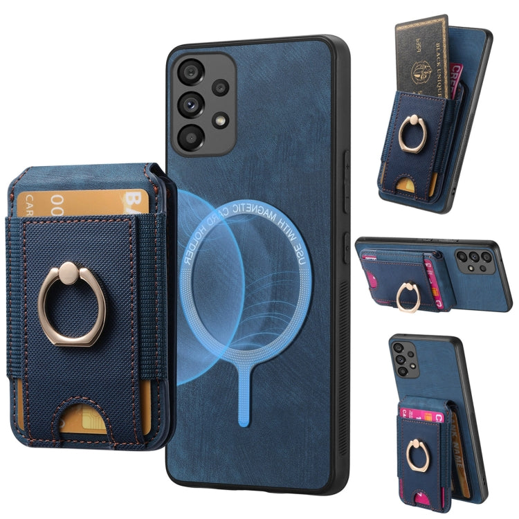 Retro Splitable Magnetic Stand Card Bag Leather Phone Case