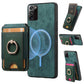 Retro Splitable Magnetic Stand Card Bag Leather Phone Case