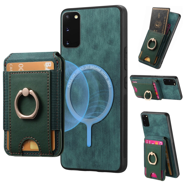 Retro Splitable Magnetic Stand Card Bag Leather Phone Case