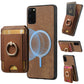 Retro Splitable Magnetic Stand Card Bag Leather Phone Case