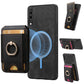 Retro Splitable Magnetic Stand Card Bag Leather Phone Case