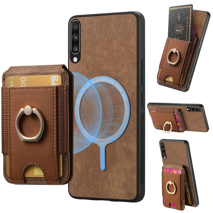 Retro Splitable Magnetic Stand Card Bag Leather Phone Case